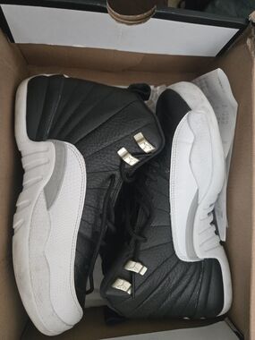 Nike Kids Black and White Basketball Sneakers